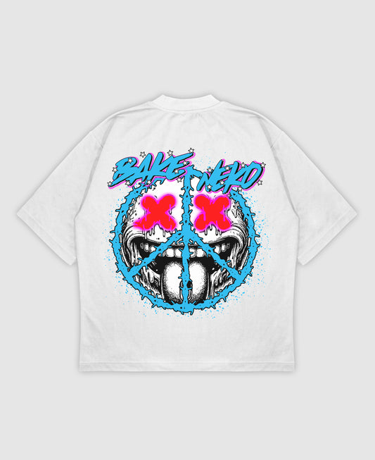 SMILE Oversized Mock Neck Tee