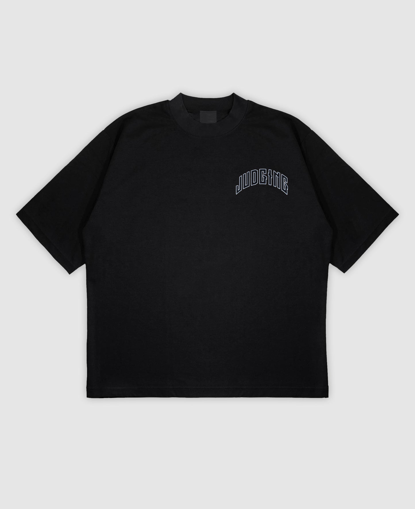 JUDGING Oversized Mock Neck Tee
