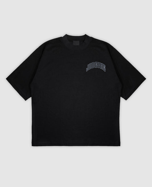 JUDGING Oversized Mock Neck Tee
