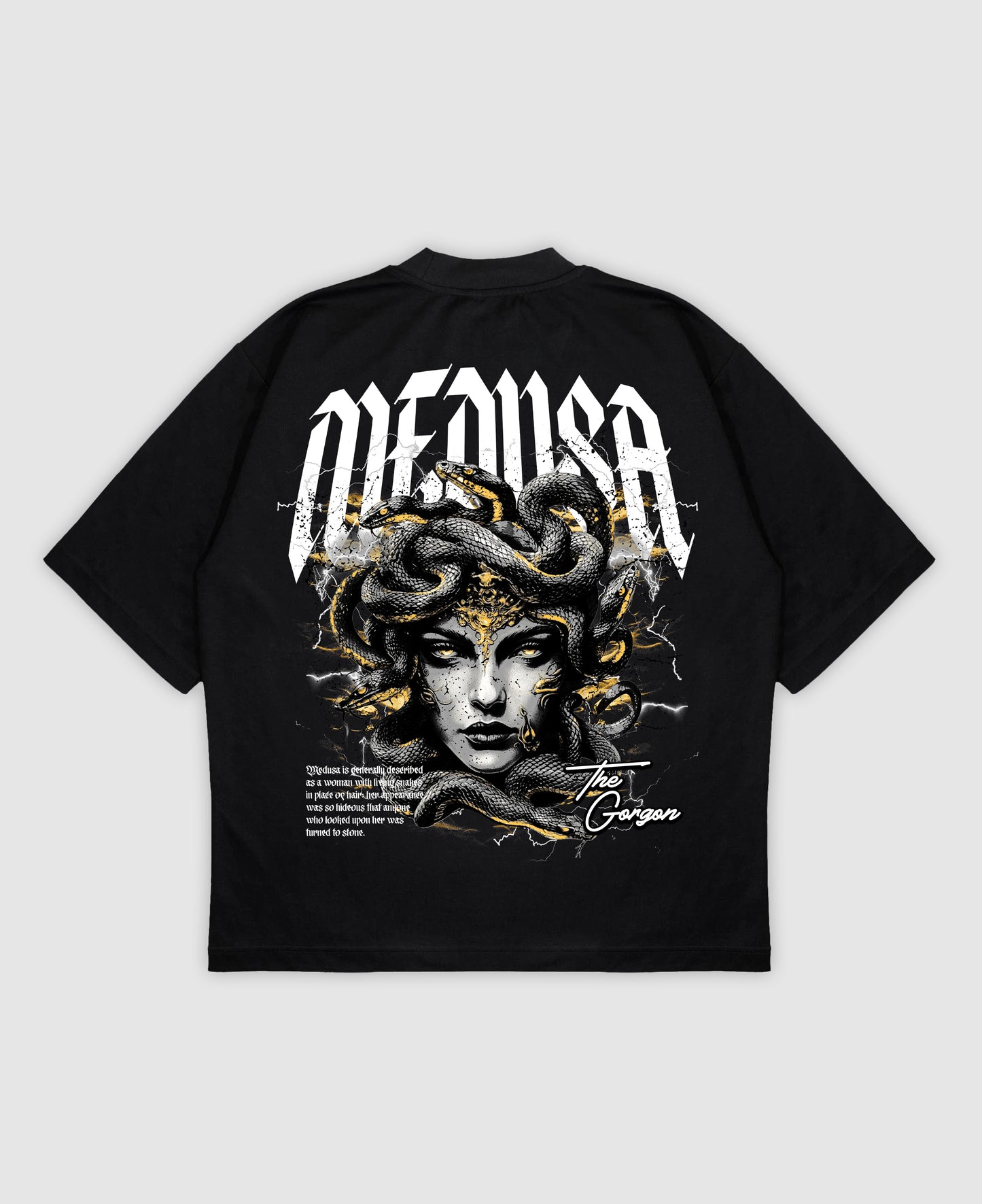 MEDUSA Oversized Mock Neck Tee