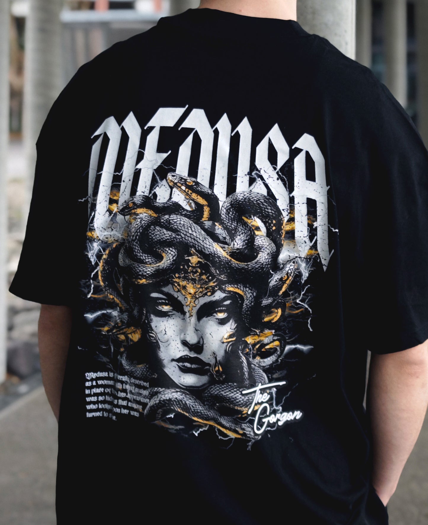 MEDUSA Oversized Mock Neck Tee