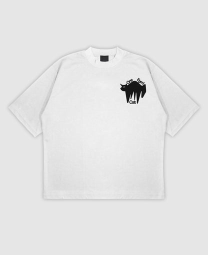 ONE EYED Oversized Mock Neck Tee