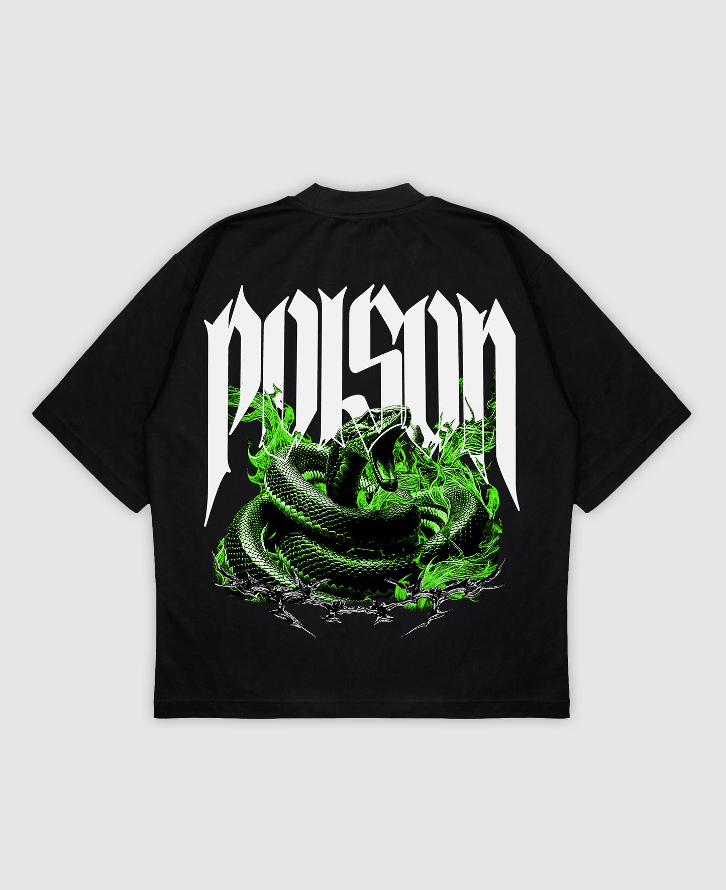 POISON Oversized Mock Neck Tee