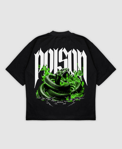 POISON Oversized Mock Neck Tee